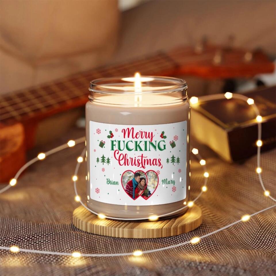 Merry Fucking Christmas Personalized Scented Candle