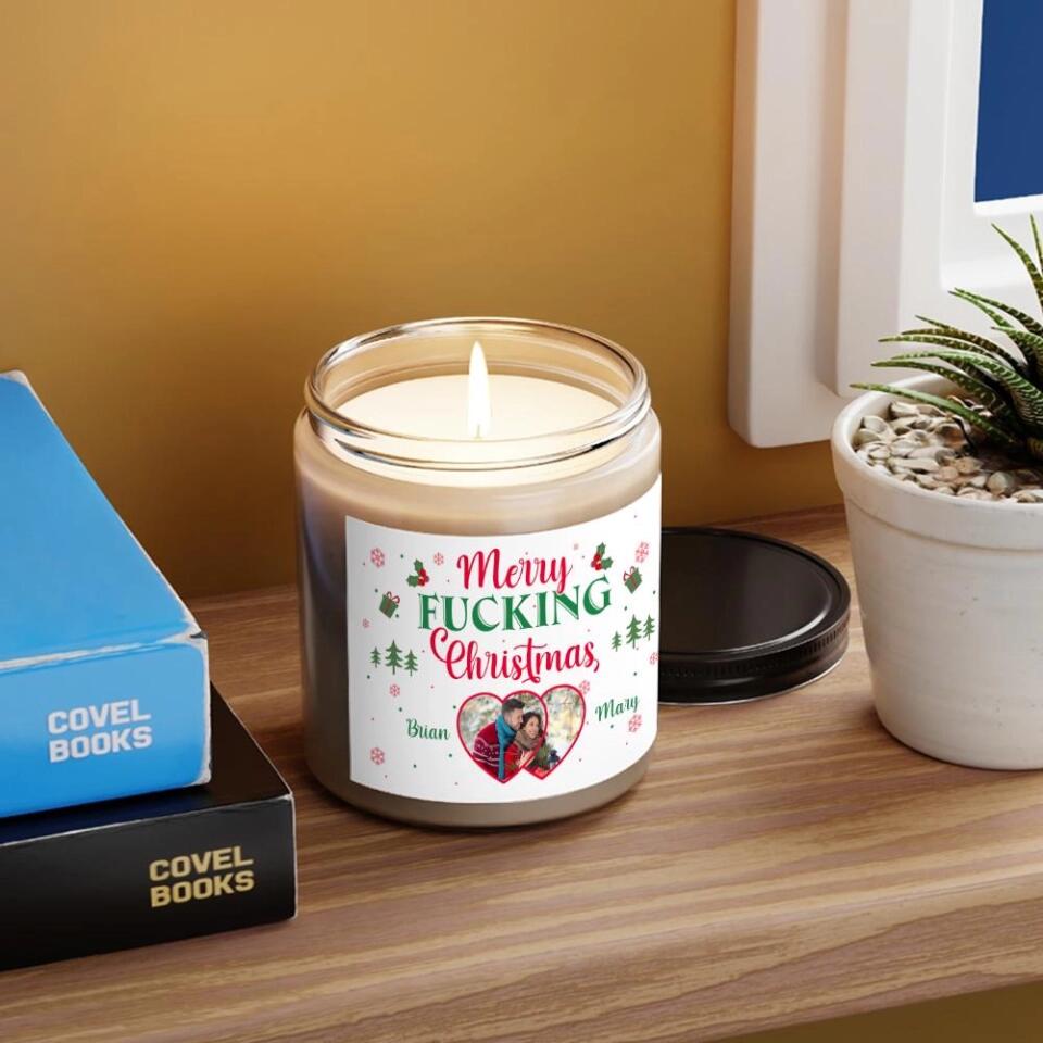 Merry Fucking Christmas Personalized Scented Candle
