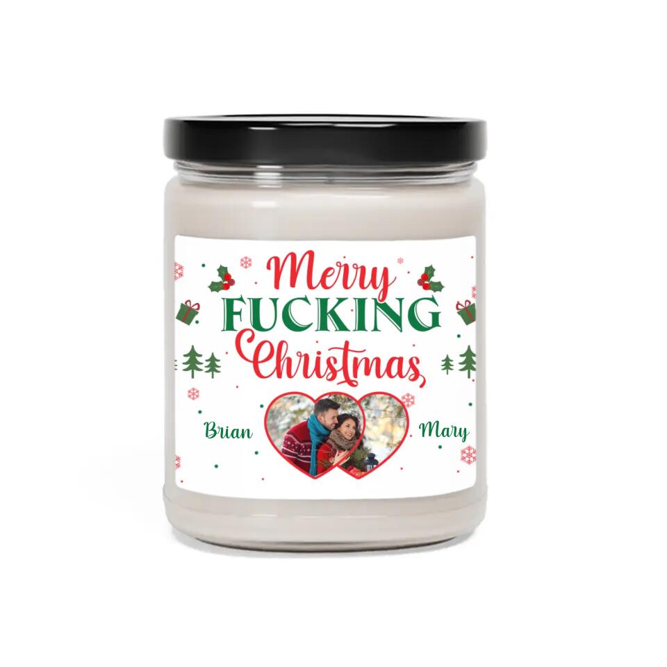 Merry Fucking Christmas Personalized Scented Candle