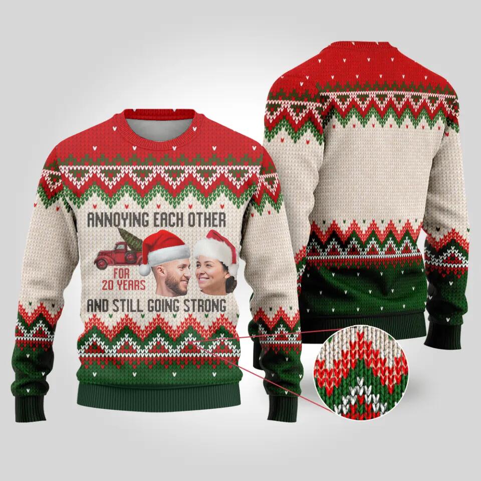 Annoying Each Other And Still Going Strong - Ugly Sweatshirt - Christmas Gift For Couples