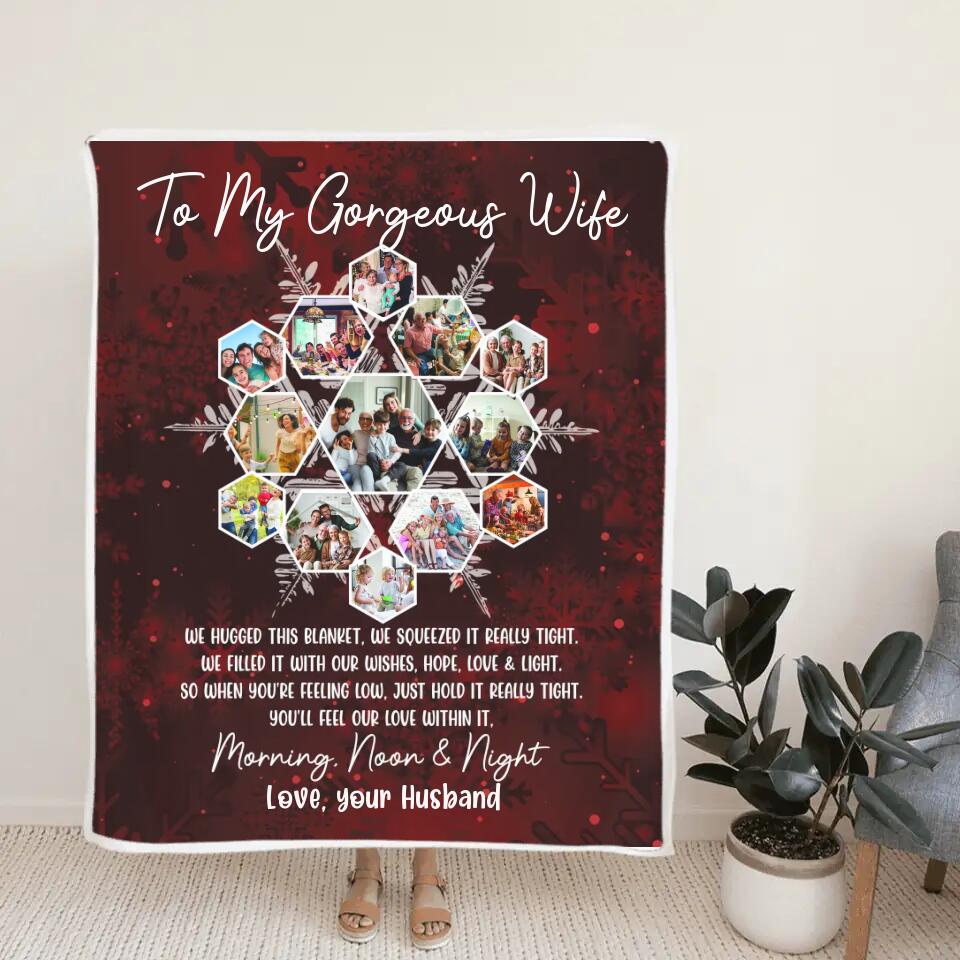 When You're Feeling Low, Just Hold It Really Tight - Personalized Blanket - Best Gifts For Dad Mom Grandparents Wife Husband On Christmas - 210IHPLNBL453