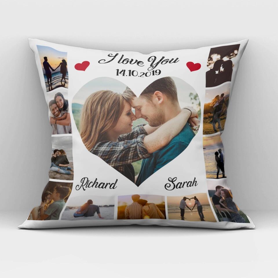 I Love You With Personalized Photos - Customized All Over Printed Pillow - Best Gifts For Him Her Husband Wife on Anniversaries Wedding Gifts Christmas - 210IHPLNPI459