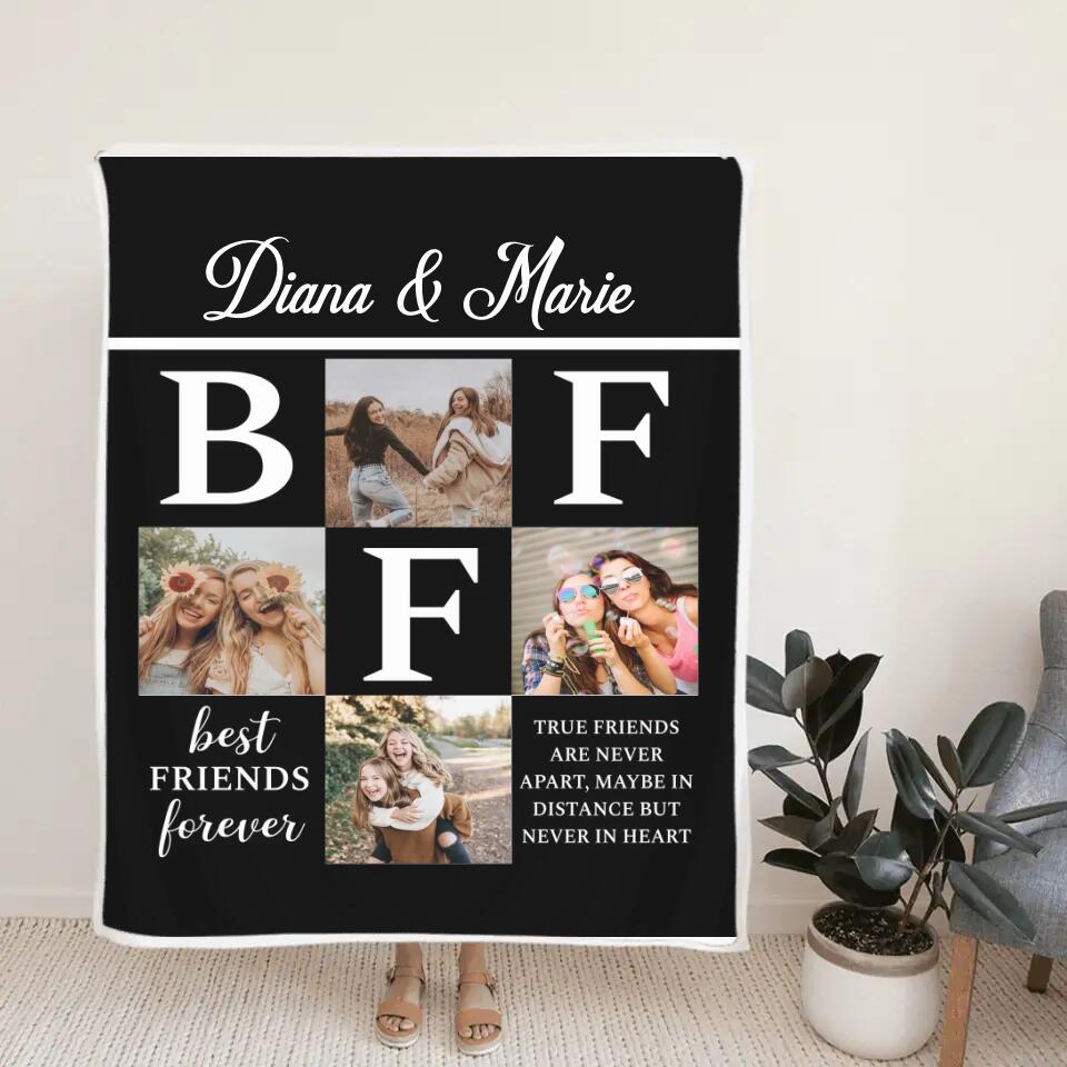 Best Friends Forever True Friends Are Never Apart - Personalized Upload Photo - Best Gift For Best Friends For Her/Him On Christmas Anniversary - 210IHNNPBL766
