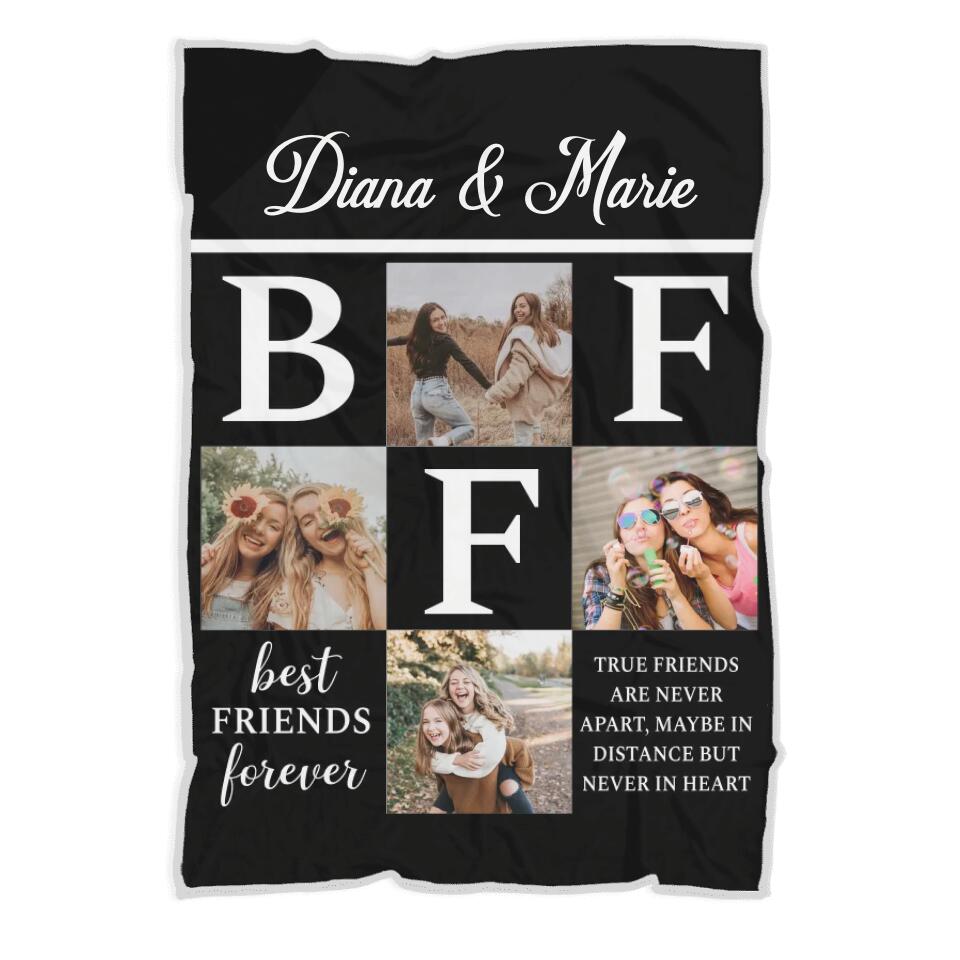 Best Friends Forever True Friends Are Never Apart - Personalized Upload Photo - Best Gift For Best Friends For Her/Him On Christmas Anniversary - 210IHNNPBL766