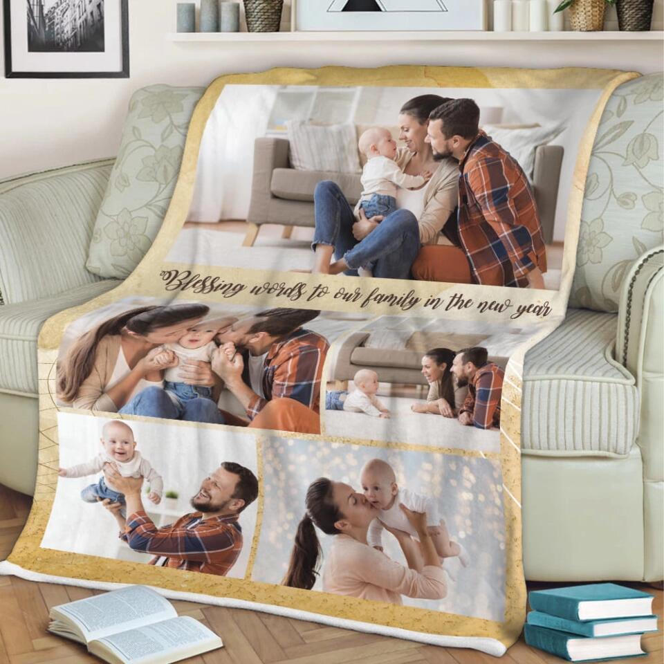 Life Is A Movie - Personalized Upload Photo Blanket - Best Gift For Family For Him/Her On Christmas Anniversary - 210IHNBNBL747