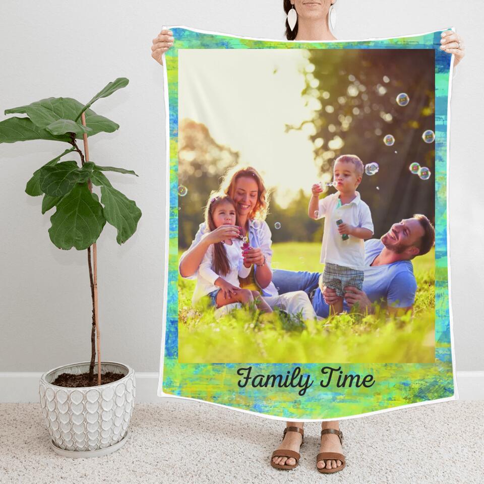 Life Is A Movie - Personalized Upload Photo Blanket - Best Gift For Family For Him/Her On Christmas Anniversary - 210IHNBNBL747