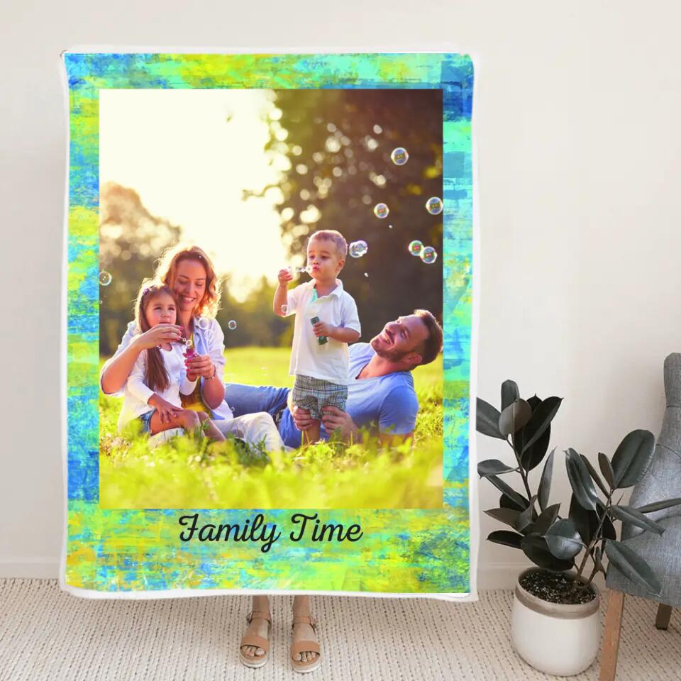 Life Is A Movie - Personalized Upload Photo Blanket - Best Gift For Family For Him/Her On Christmas Anniversary - 210IHNBNBL747