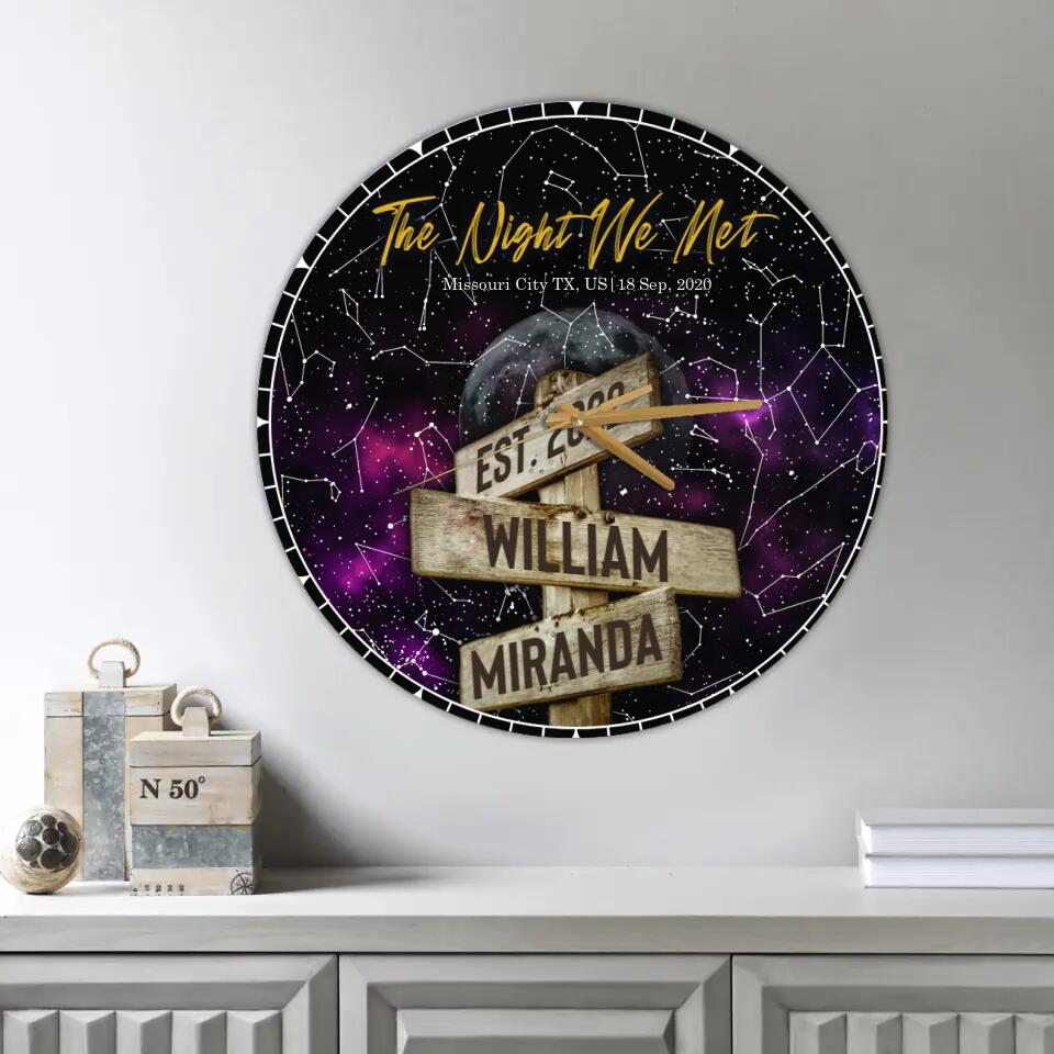 The Night We Met Night Star - Personalized Star Map - Best Gifts For Her Him Couples on Anniversary, Christmas, Valentine