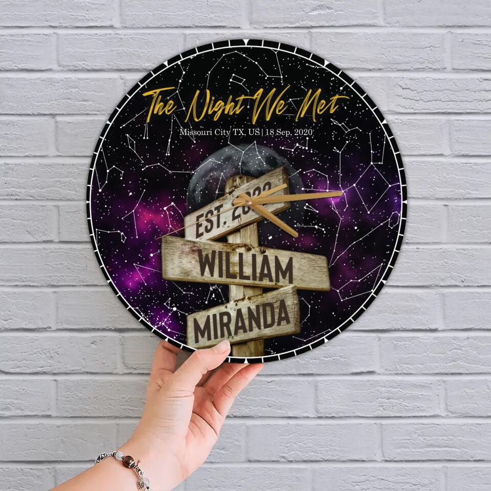 The Night We Met Night Star - Personalized Star Map - Best Gifts For Her Him Couples on Anniversary, Christmas, Valentine