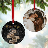 Custom Star Map The Night We Met - Personalized Ornaments With Your Unique Star Map - Best Gifts For him her wife husband On Christmas - 211IHPBNOR408