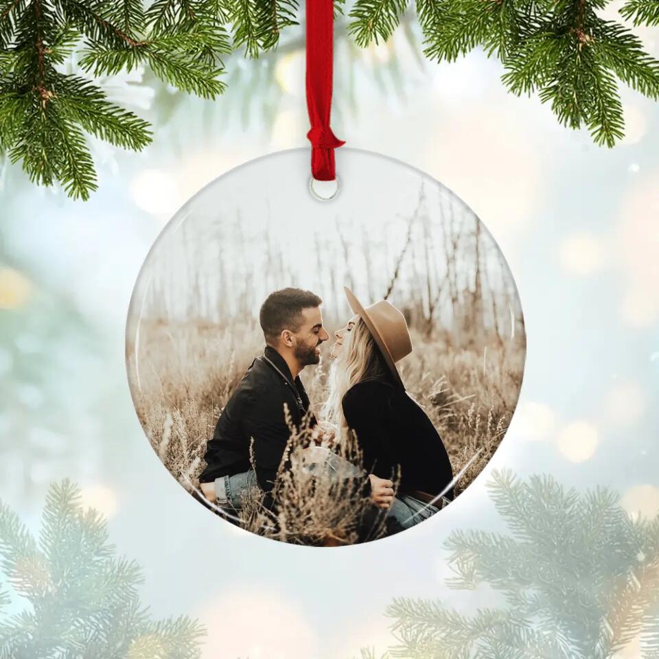 The Night We Met Custom Star Map Ceramic Ornament Christmas Gift For Couples