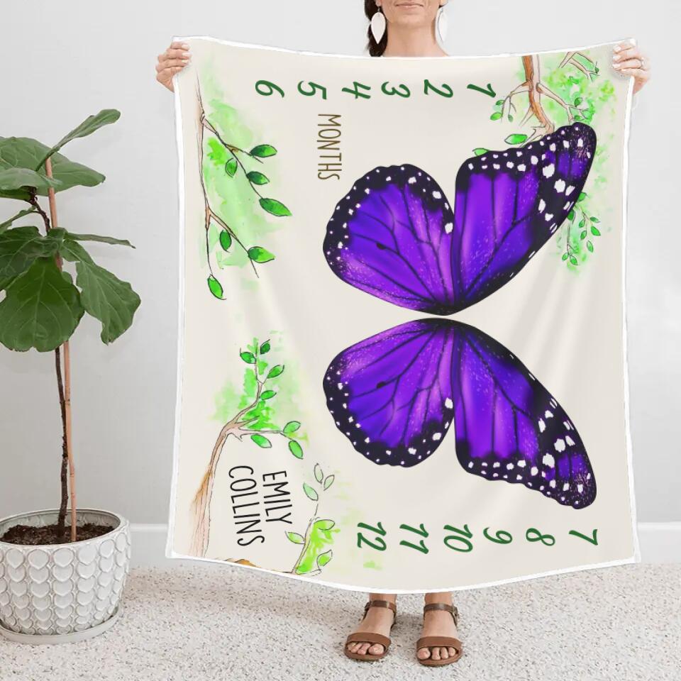 Butterfly Wings Baby Shower Decorations Blanket Gift For Baby