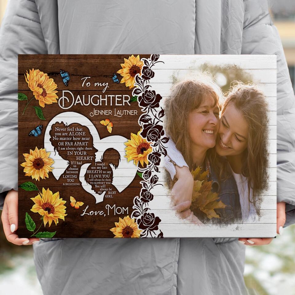 Love Message For Daughter Custom Canvas Poster Anniversary Gift