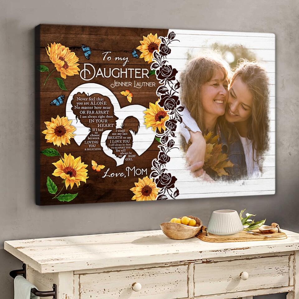 Love Message For Daughter Custom Canvas Poster Anniversary Gift