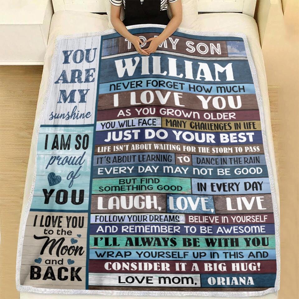 To My Son - Never Forget How Much I Love You - Graduation, Birthday Gift from Parents to Adult Son