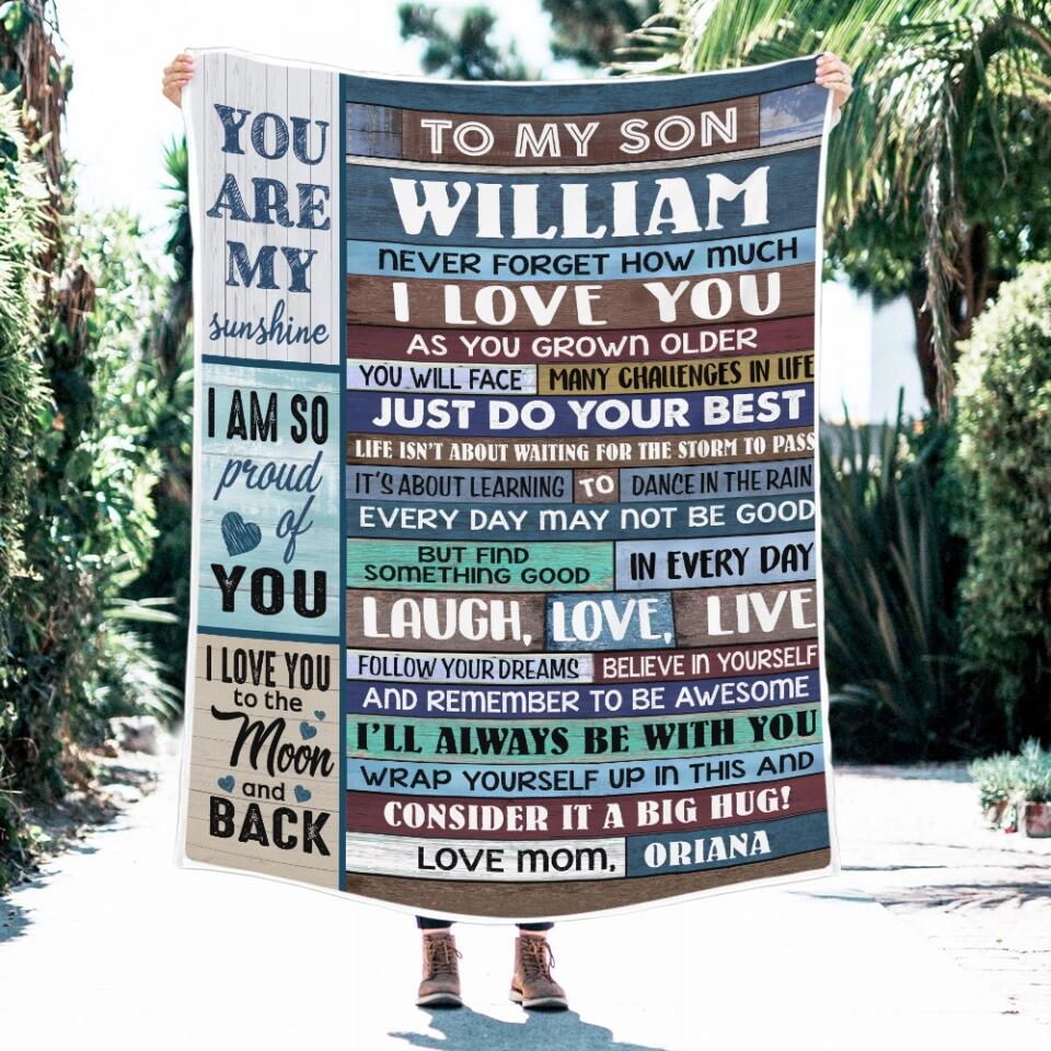 To My Son - Never Forget How Much I Love You - Graduation, Birthday Gift from Parents to Adult Son