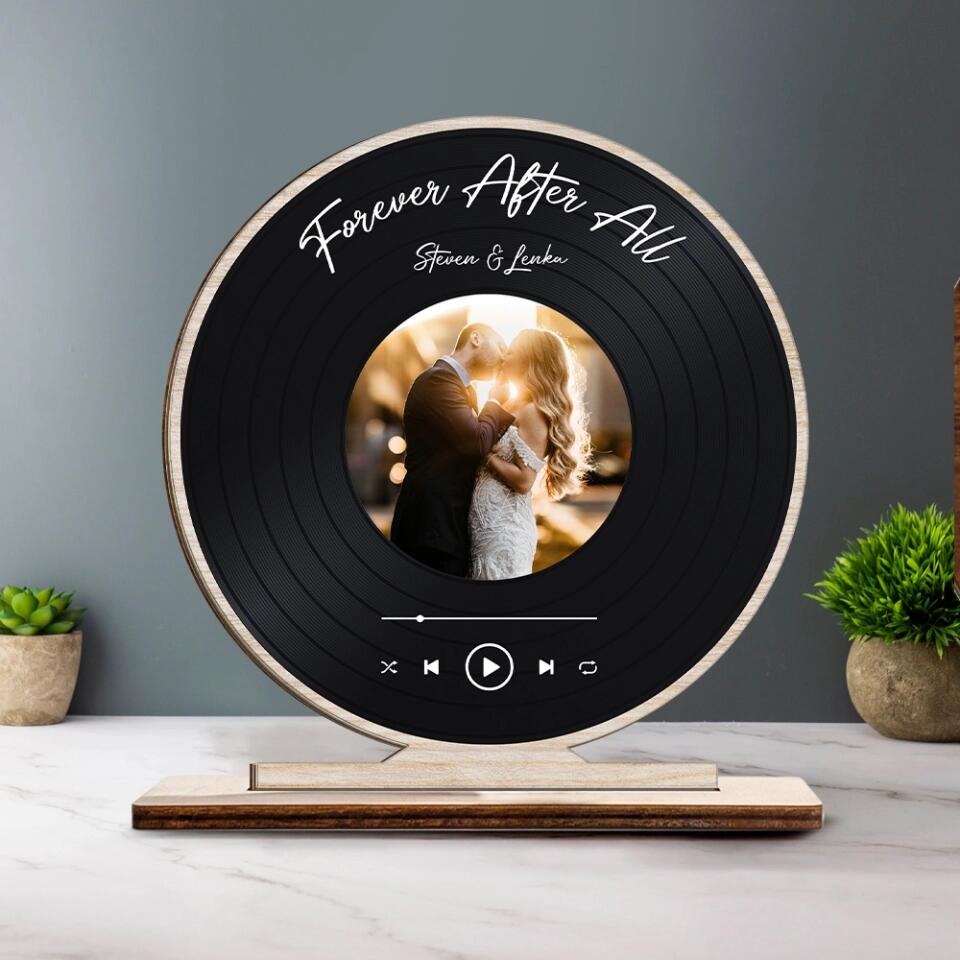 Forever After All - Personalized Upload Photo Wooden Plaque - Home Decor - Best Gift For Him/Her On Anniversary For Valentine Birthday Gift - 211IHNNPWP832