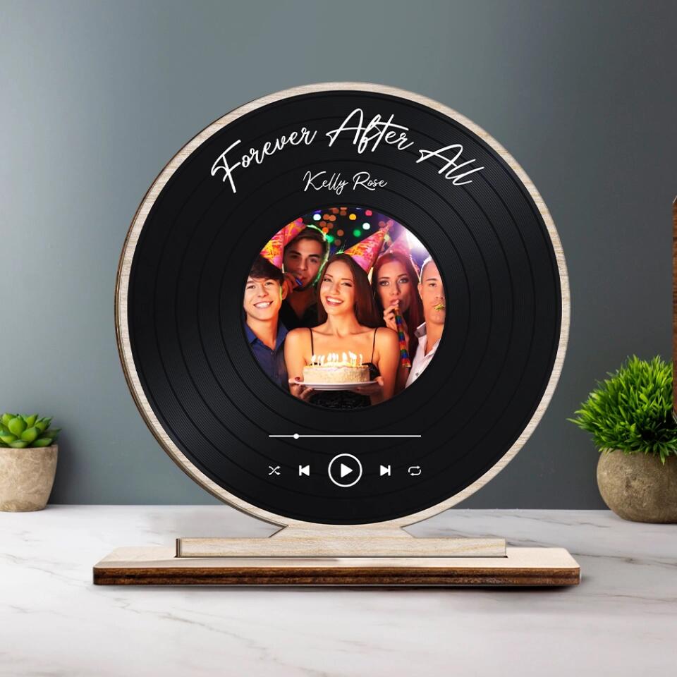 Forever After All - Personalized Upload Photo Wooden Plaque - Home Decor - Best Gift For Him/Her On Anniversary For Valentine Birthday Gift - 211IHNNPWP832