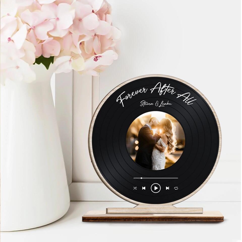 Forever After All - Personalized Upload Photo Wooden Plaque - Home Decor - Best Gift For Him/Her On Anniversary For Valentine Birthday Gift - 211IHNNPWP832