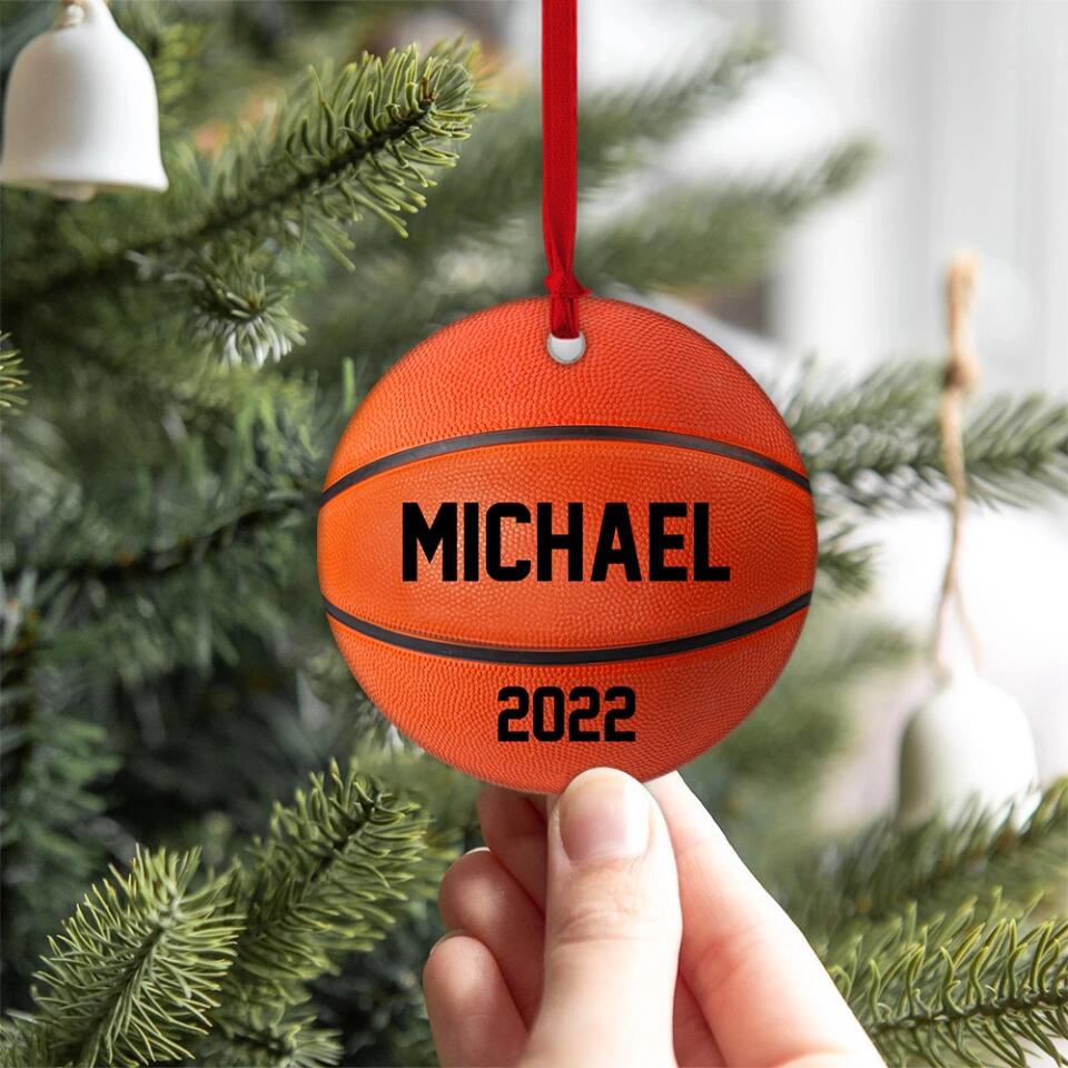 Basketball Lover Upload Photo - Personalized Ceramic Ornament