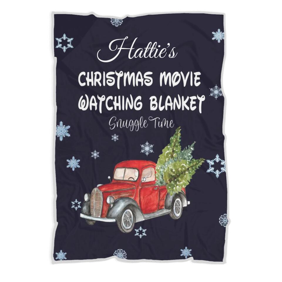 Christmas Movie Watching Blanket Custom Blanket Christmas Gift
