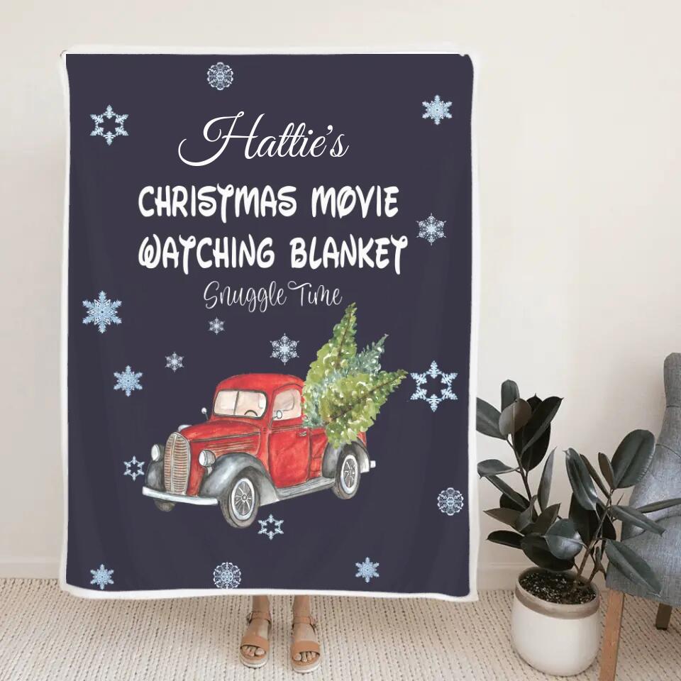 Christmas Movie Watching Blanket Custom Blanket Christmas Gift
