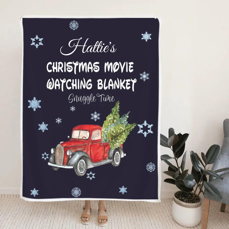 Christmas Movie Watching Blanket Custom Blanket Christmas Gift