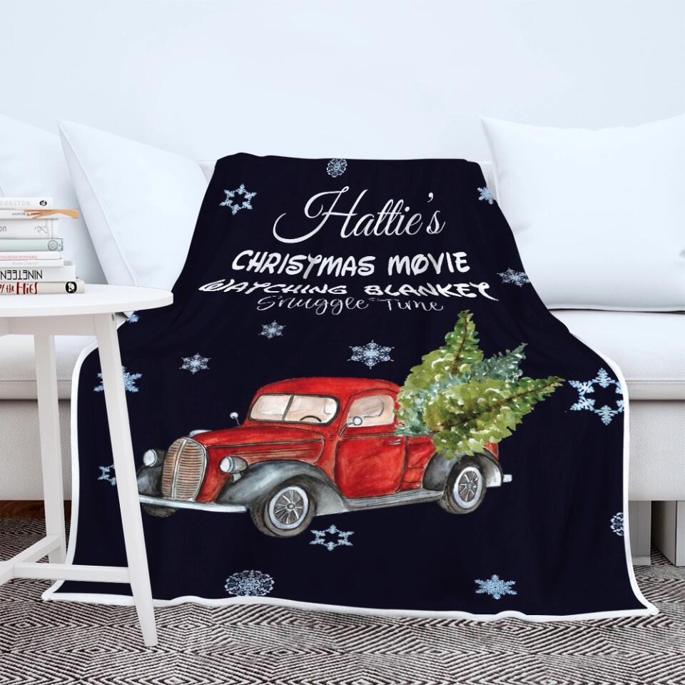 Christmas Movie Watching Blanket Custom Blanket Christmas Gift