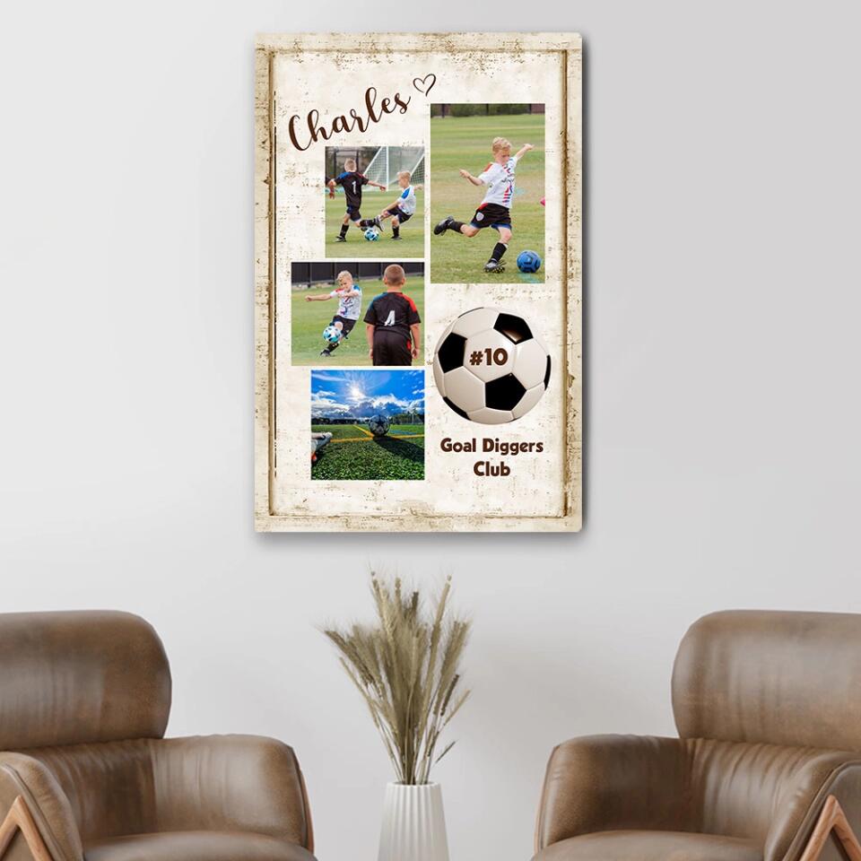 Goal Diggers Club Custom Canvas Poster Gift For Soccer Lovers
