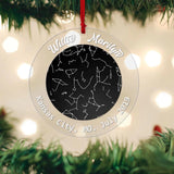 Starmap By Night - Best Anniversary Gift Ornament for Christmas - Decor Christmas Tree - 210IHNLNOR773
