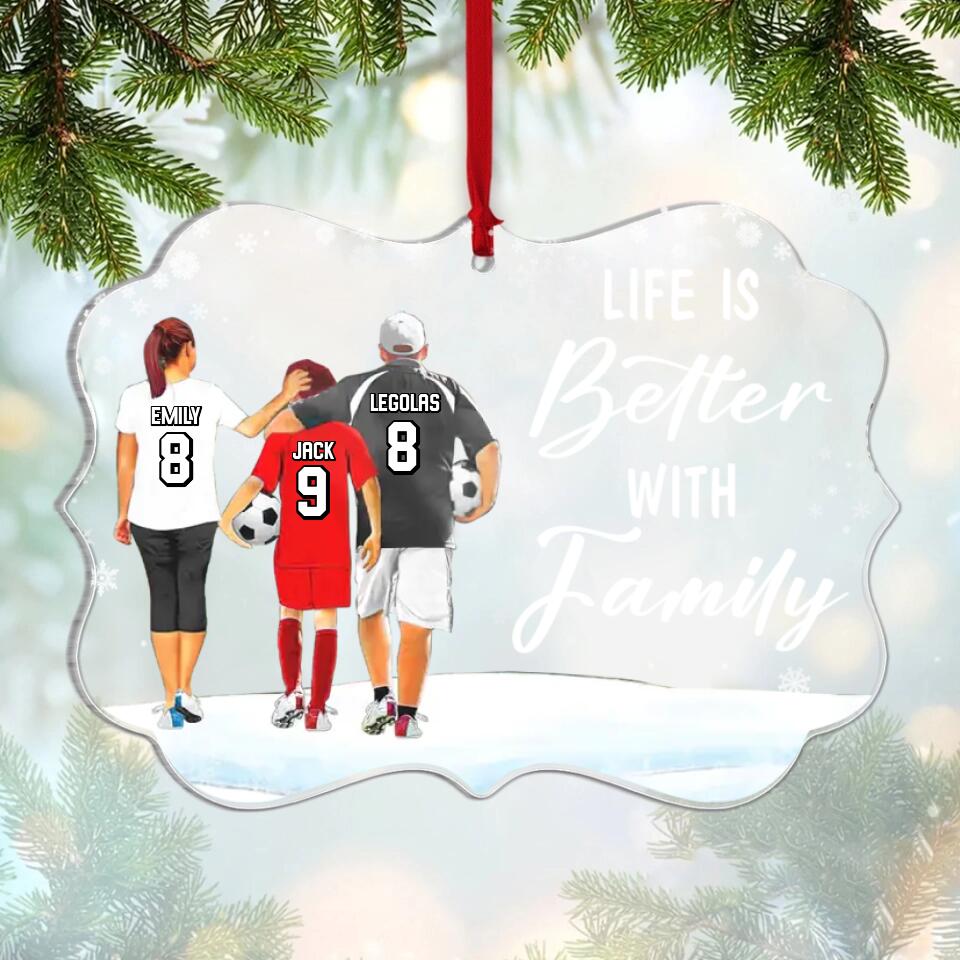 Life Is Better With Family - Personalized Ornament