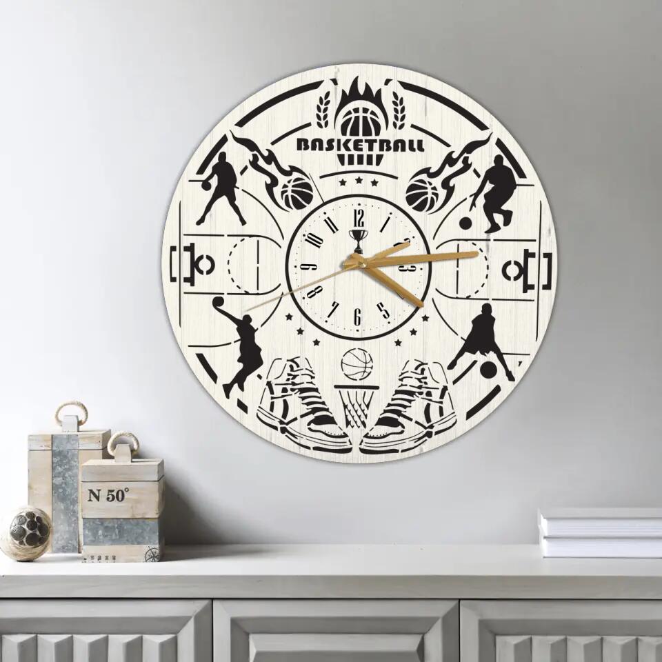Basketball Wall Clock Gifts For Baseball Lovers