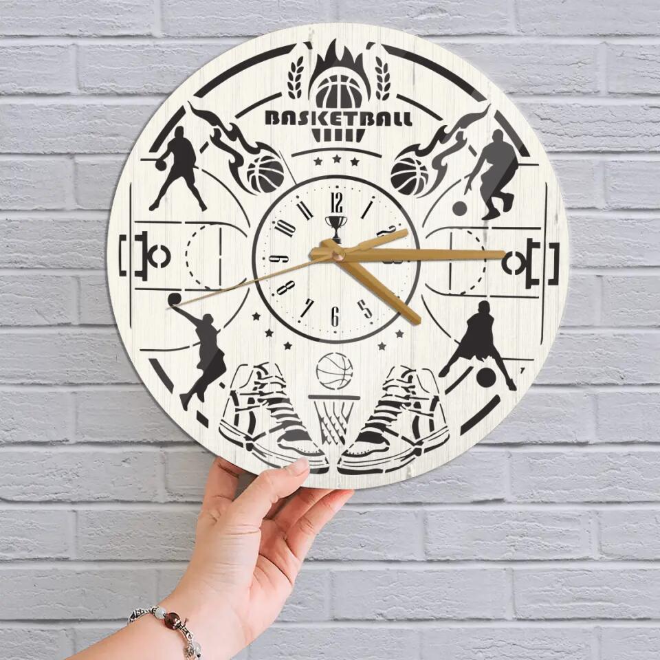 Basketball Wall Clock Gifts For Baseball Lovers