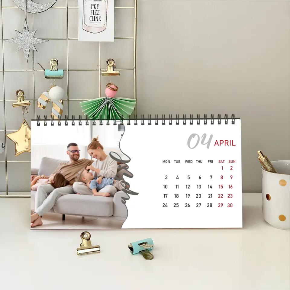 Snapshots of Time Custom Calendar Gift For Family On New Year 2025