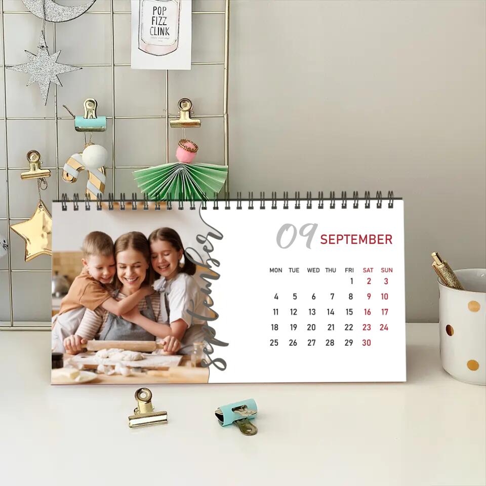 Snapshots of Time Custom Calendar Gift For Family On New Year 2025