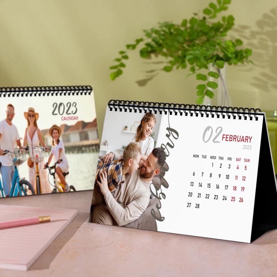 Snapshots of Time Custom Calendar Gift For Family On New Year 2025