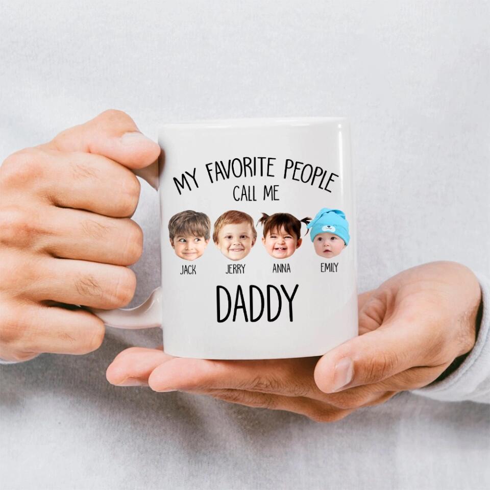 My Favorite People Call Me - Personalized White Mug for Grandma | Best Gift For Family