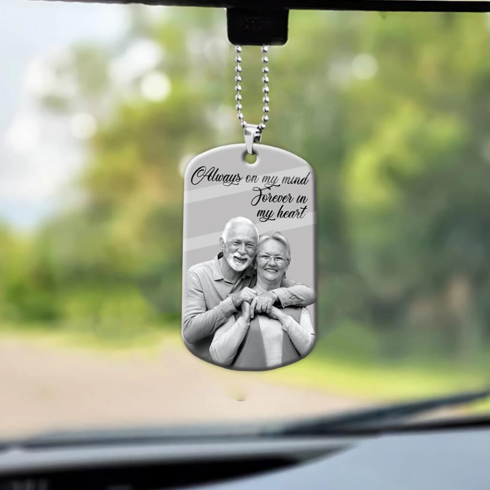 Those We Love Don't Go Away They Walk Beside Us Everyday Always in My Mind Forever in My Heart - Custom Shape Acrylic Ornament - Personalized Photo - Memorial Gift for Her Him - 212ICNVSOR341