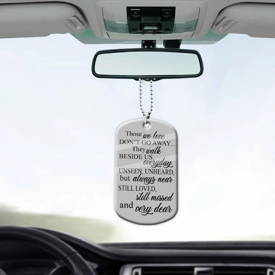 Those We Love Don't Go Away They Walk Beside Us Everyday Always in My Mind Forever in My Heart - Custom Shape Acrylic Ornament - Personalized Photo - Memorial Gift for Her Him - 212ICNVSOR341