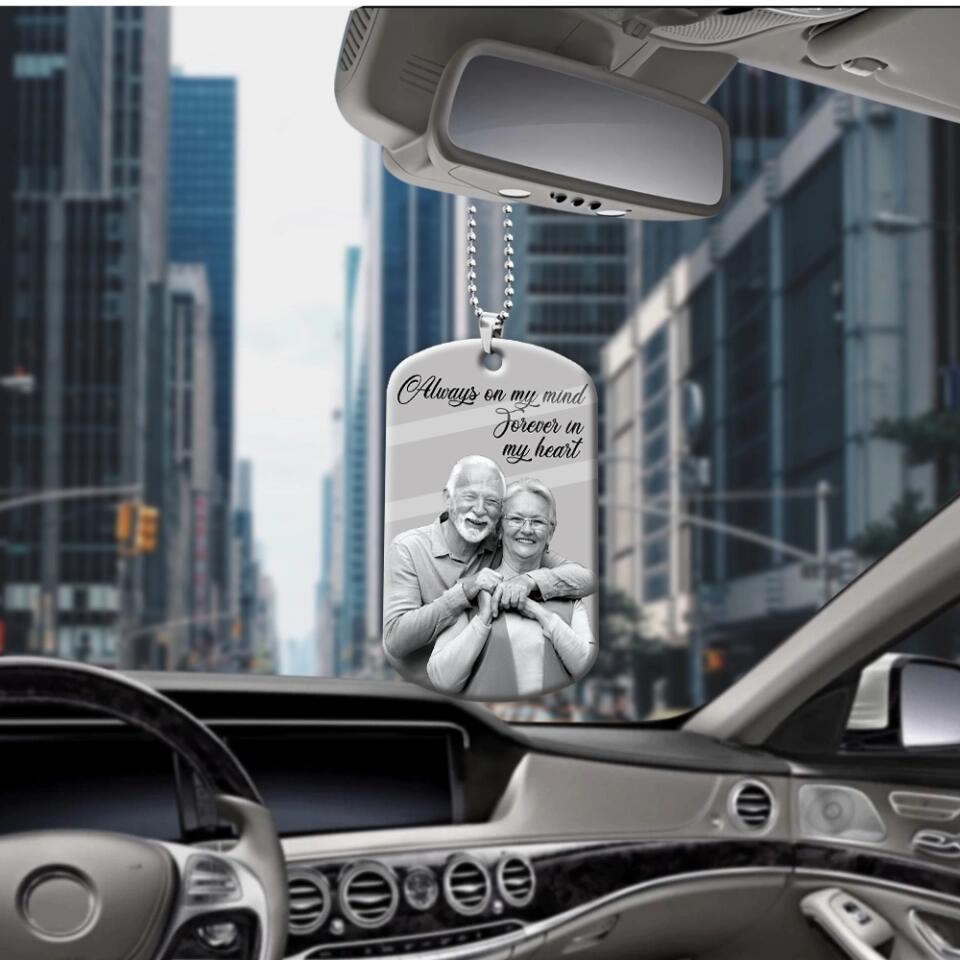 Those We Love Don't Go Away They Walk Beside Us Everyday Always in My Mind Forever in My Heart - Custom Shape Acrylic Ornament - Personalized Photo - Memorial Gift for Her Him - 212ICNVSOR341