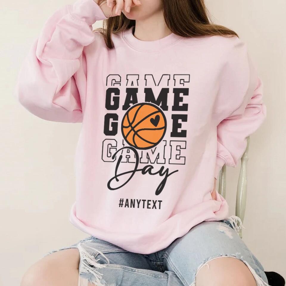 Gameday Basketball - Sweatshirt - Hoodie - Basketball Mom Shirt - Basketball shirt for Women Men - Gameday Shirt - for Sport Lover - 212ICNVSSW391
