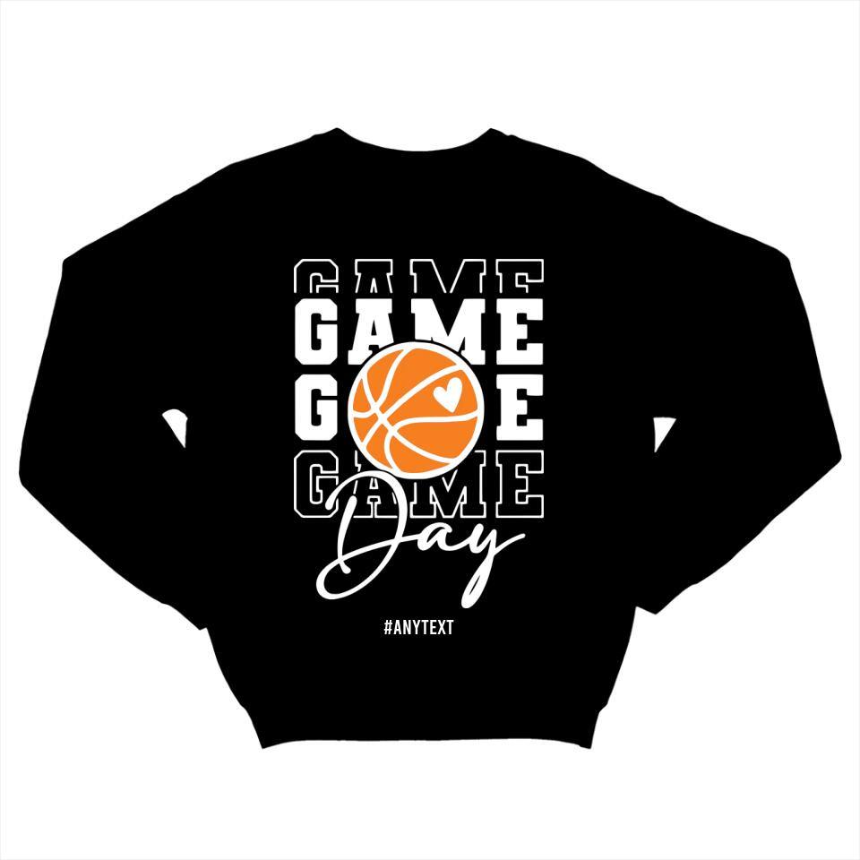 Gameday Basketball - Sweatshirt - Hoodie - Basketball Mom Shirt - Basketball shirt for Women Men - Gameday Shirt - for Sport Lover - 212ICNVSSW391