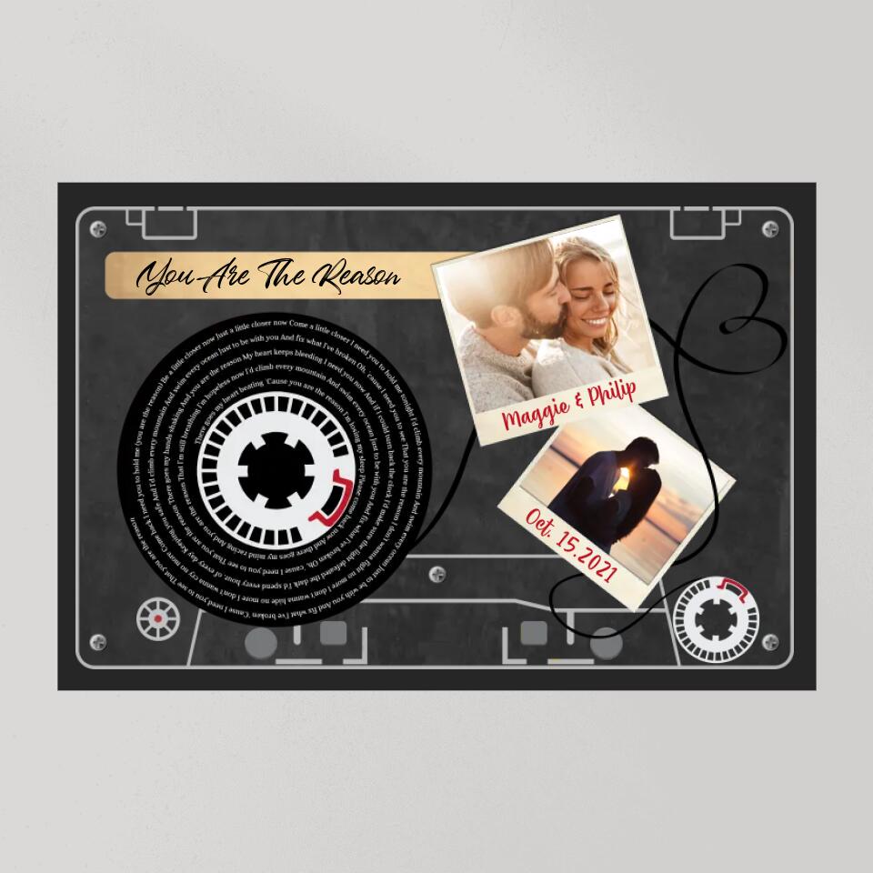 Favorite Things Lyrics Custom Canvas Poster Anniversary Gift For Couple