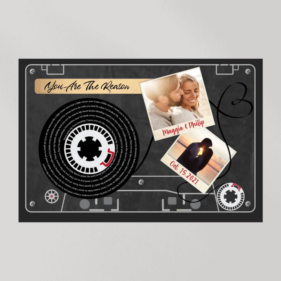 Favorite Things Lyrics Custom Canvas Poster Anniversary Gift For Couple