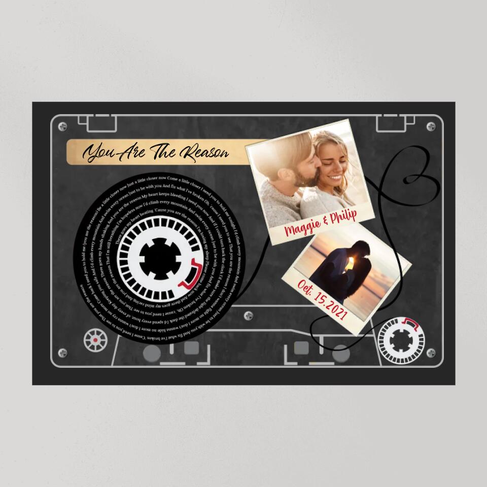 Favorite Things Lyrics Custom Canvas Poster Anniversary Gift For Couple