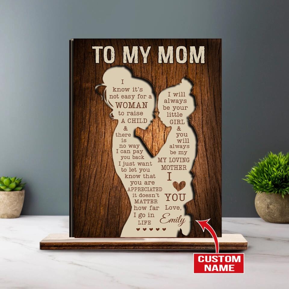 To My Dad/Mom I Will Always Be Your Little Girl - Personalized Wooden/Acrylic Plaque - Best Home Decor - Best Meaningful Gift For Parent For Dad/Mom From Daughter - 212ICNNPWP387