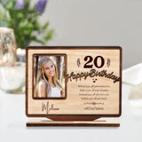 Happy Birthday Behind You All Your Memories - Personalized Custom Shape Wooden Plaque - Best Gift for Daughter Friends Mom - 212IHPLNWP666
