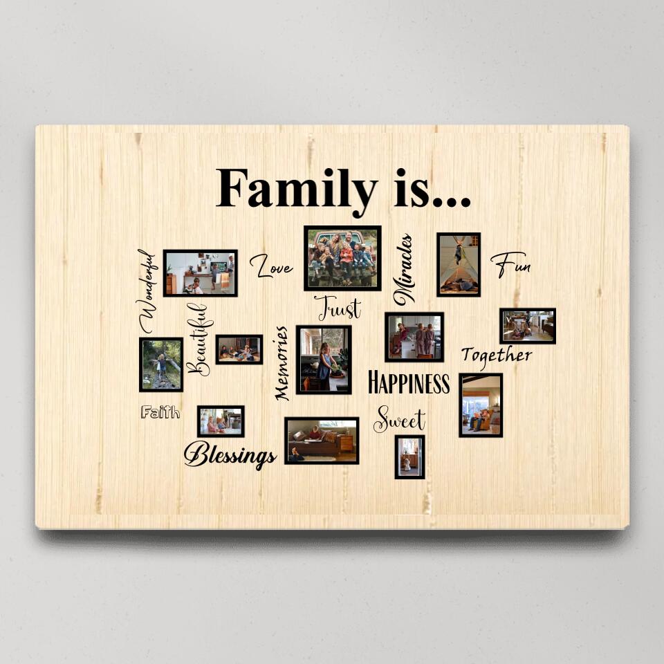 What Does Family Mean To You Custom Canvas Poster Anniversary Gift For Parents