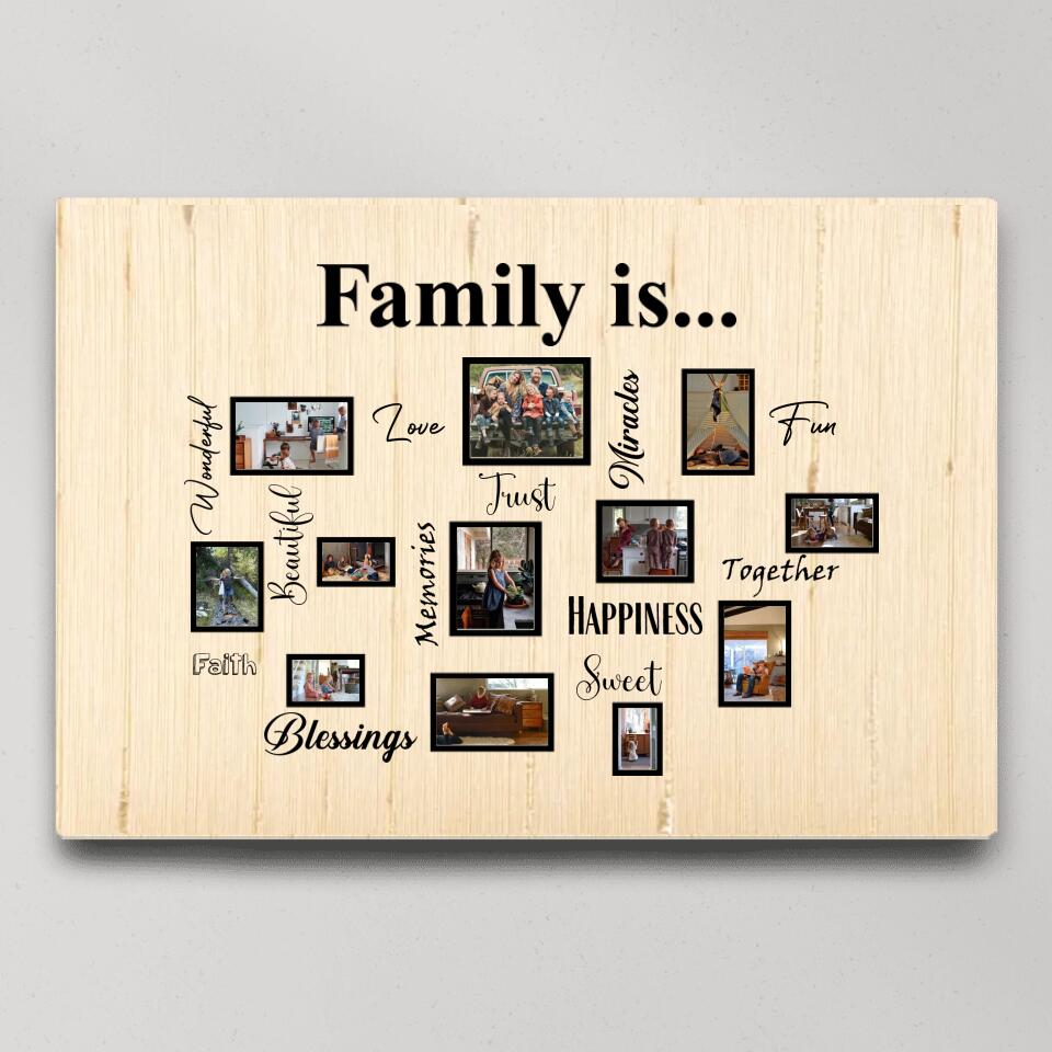 What Does Family Mean To You Custom Canvas Poster Anniversary Gift For Parents