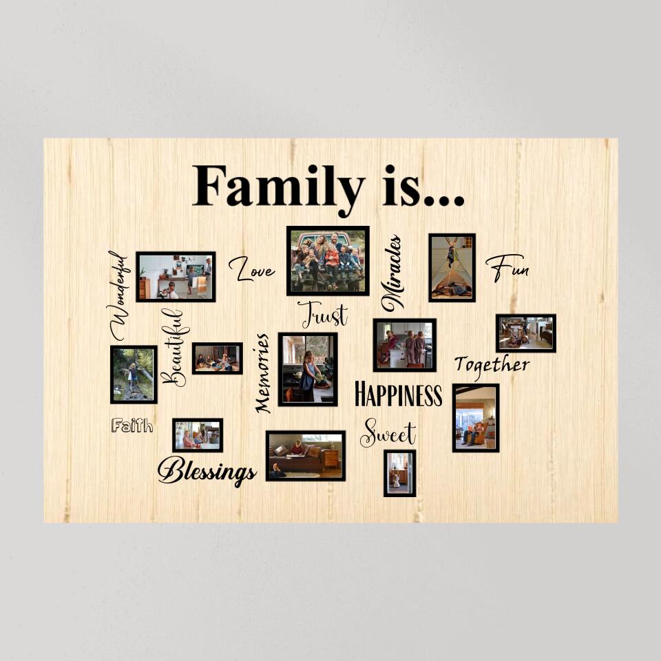 What Does Family Mean To You Custom Canvas Poster Anniversary Gift For Parents